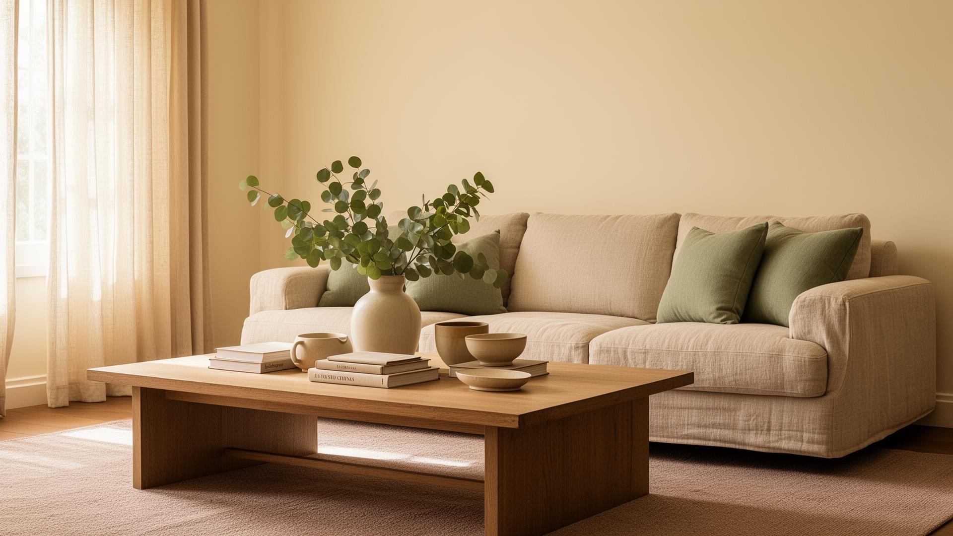 Calm, organized Atlanta living room